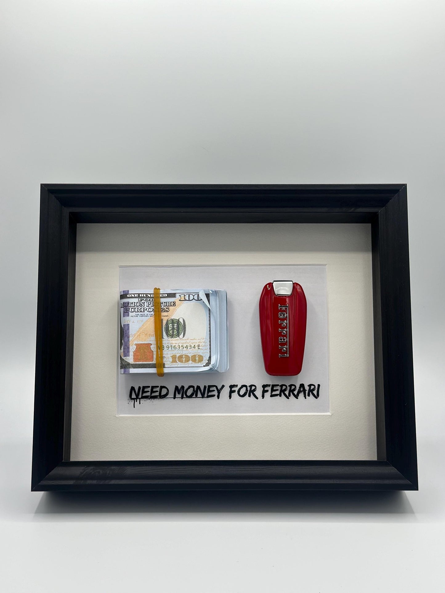 Ferrari 488 GTB Bilderrahmen Motivationsrahmen Wanddeko Hustler